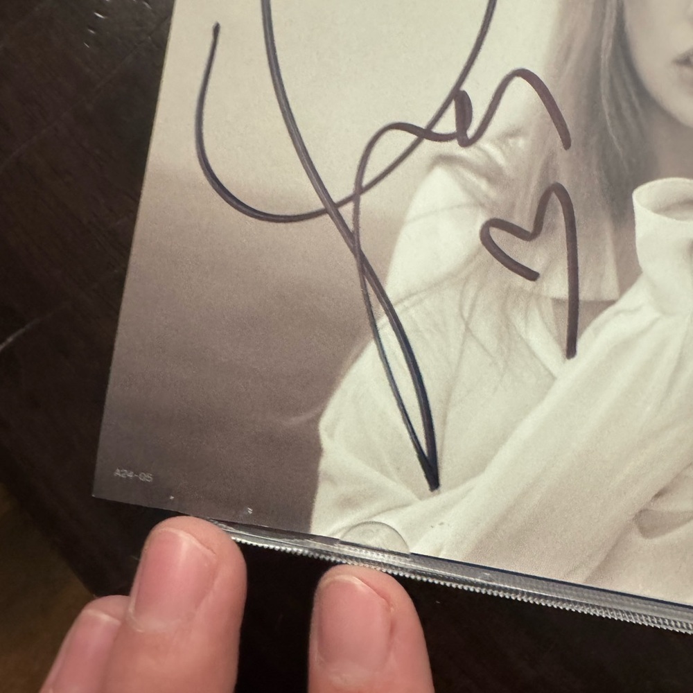 SOLD - Taylor Swift Signed TTPD Signed CD with Heart - Picture 6 of 6
